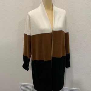 NWT Michael Kors Caramel Colorblock Cardigan
